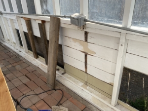 greenhouse wall repair