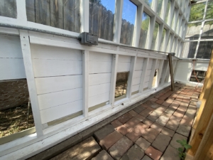 greenhouse wall repair